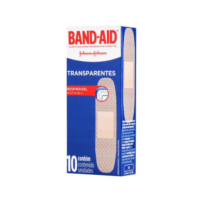 BAND-AID-J-J-TRANSPARENTES-10-UND BAND-AID-J-J-TRANSPARENTES-10-UND