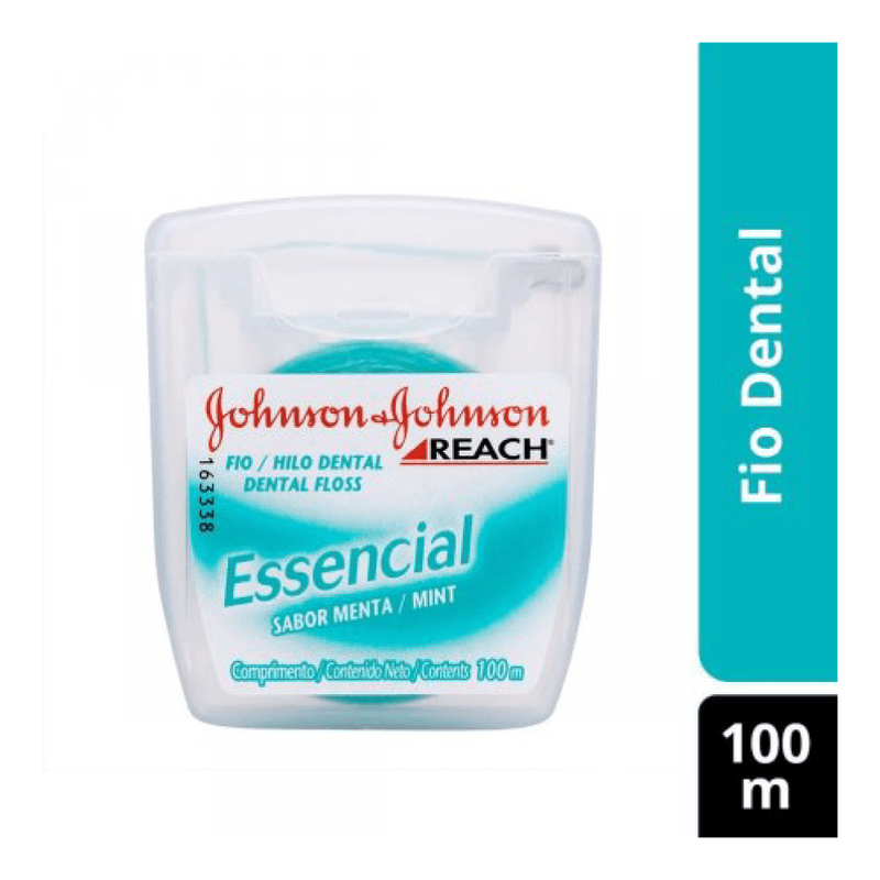 FIO-DENTAL-J-J-REACH-ESSENCIAL-MENTA-100M FIO-DENTAL-J-J-REACH-ESSENCIAL-MENTA-100M