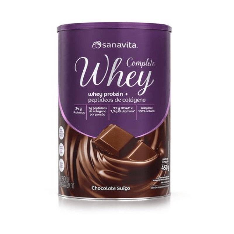 WHEY-COMPLETE-SANAVITA-CHOCOLATE-SUICO-450G WHEY-COMPLETE-SANAVITA-CHOCOLATE-SUICO-450G