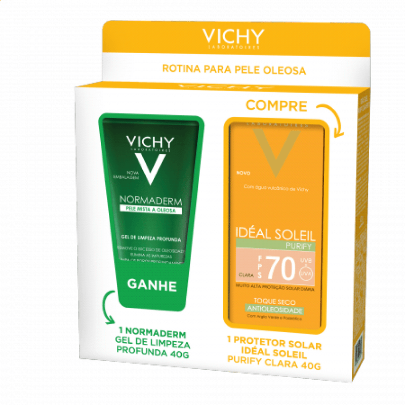 KIT-IDEAL-SOLEIL-PURIFY-CLARA-F70-NORMADERM-GEL-LIMP-40GR KIT-IDEAL-SOLEIL-PURIFY-CLARA-F70-NORMADERM-GEL-LIMP-40GR