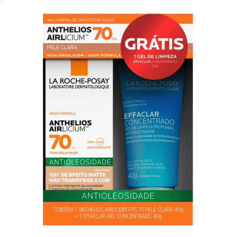 KIT-ANTHELIOS-AIRLICIUM-CLARA-FPS70---EFFACLA-GEL-40G KIT-ANTHELIOS-AIRLICIUM-CLARA-FPS70---EFFACLA-GEL-40G