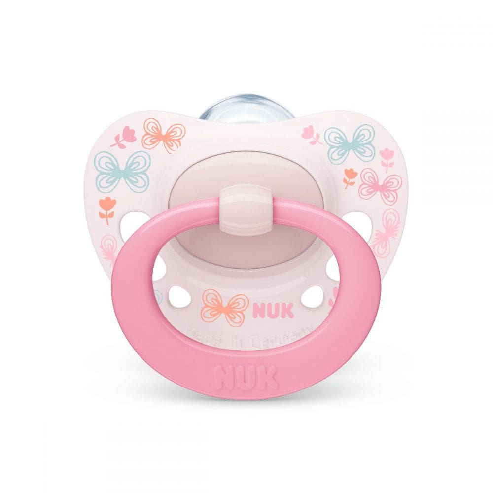 Encontraproduto.com.br - Chupeta Nuk Decorada Girl Rosa S1 Pa7307-1G