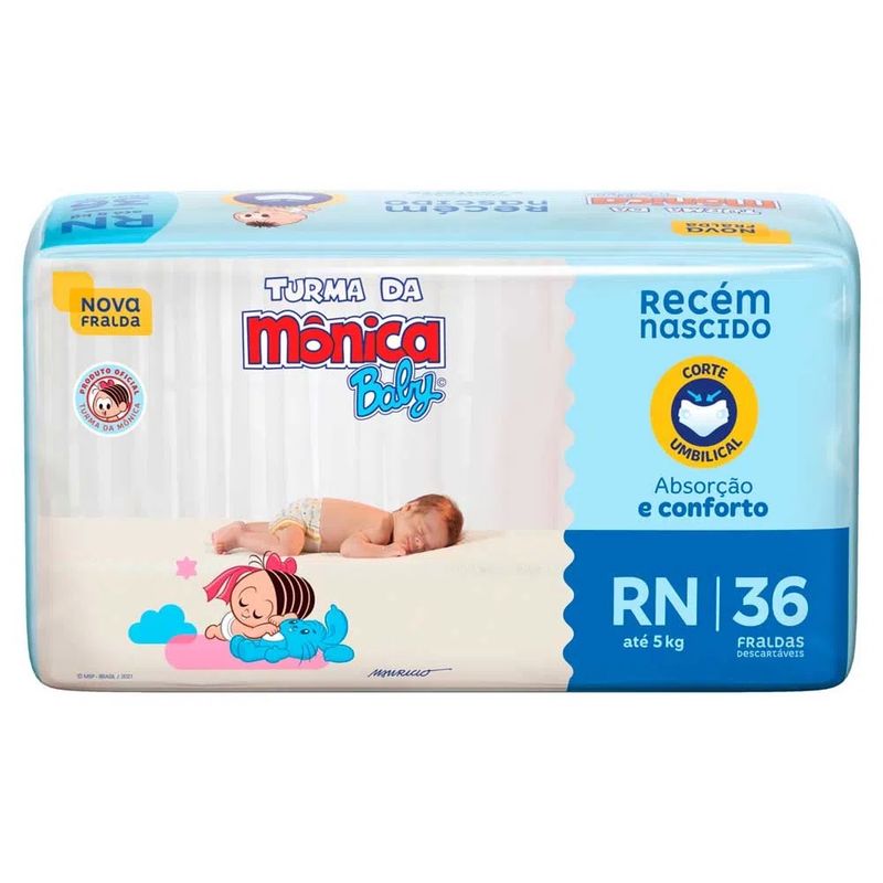 FRALDA-TURMA-DA-MONICA-BABY-RN-36UNID