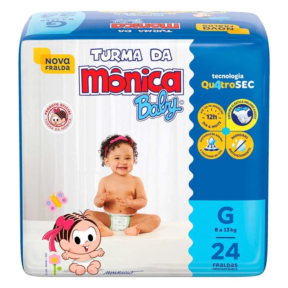 Fralda Turma Da Mônica Baby Giga – Clube Baby Promoções para