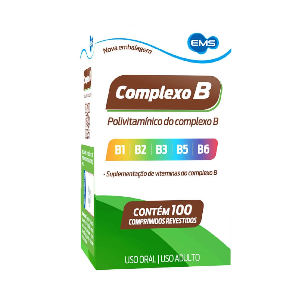 COMPLEXO B 100 COMP EMS - Alexfarma