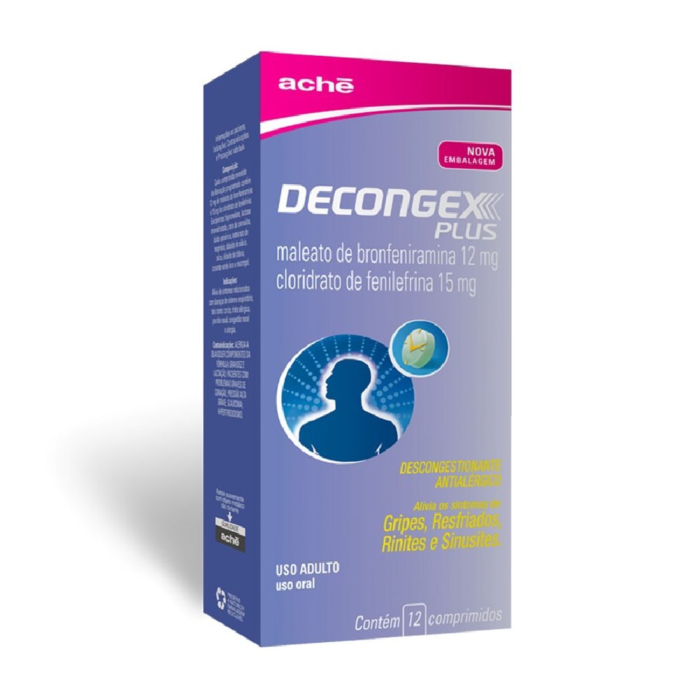 DECONGEX PLUS 12 COMP - alexfarma