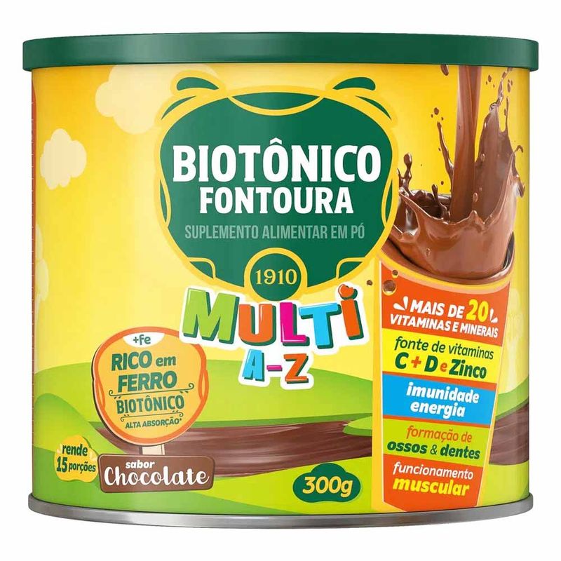 BIOTONICO-FONTOURA-MULTI-A-Z-CHOCOLATE-PO-300G BIOTONICO-FONTOURA-MULTI-A-Z-CHOCOLATE-PO-300G