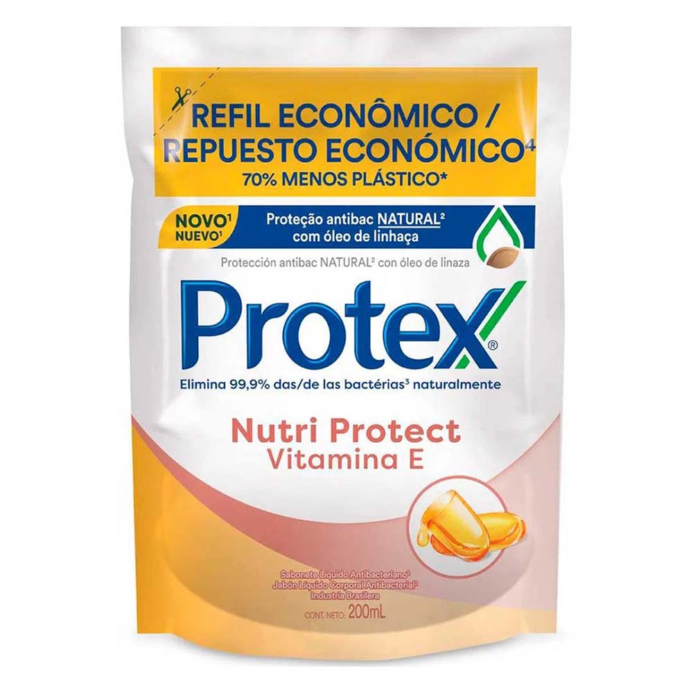 SAB LIQ PROTEX REFIL VITAM E 200ML - alexfarma