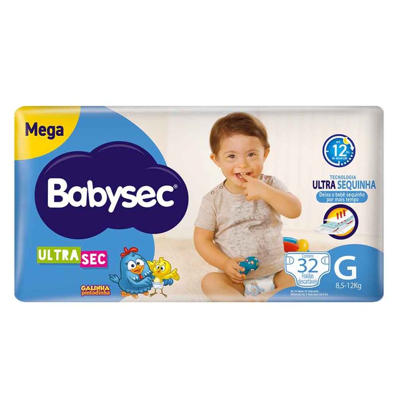FRALDA-BABYSEC-MEGA-TM-G-32-TIRAS FRALDA-BABYSEC-MEGA-TM-G-32-TIRAS