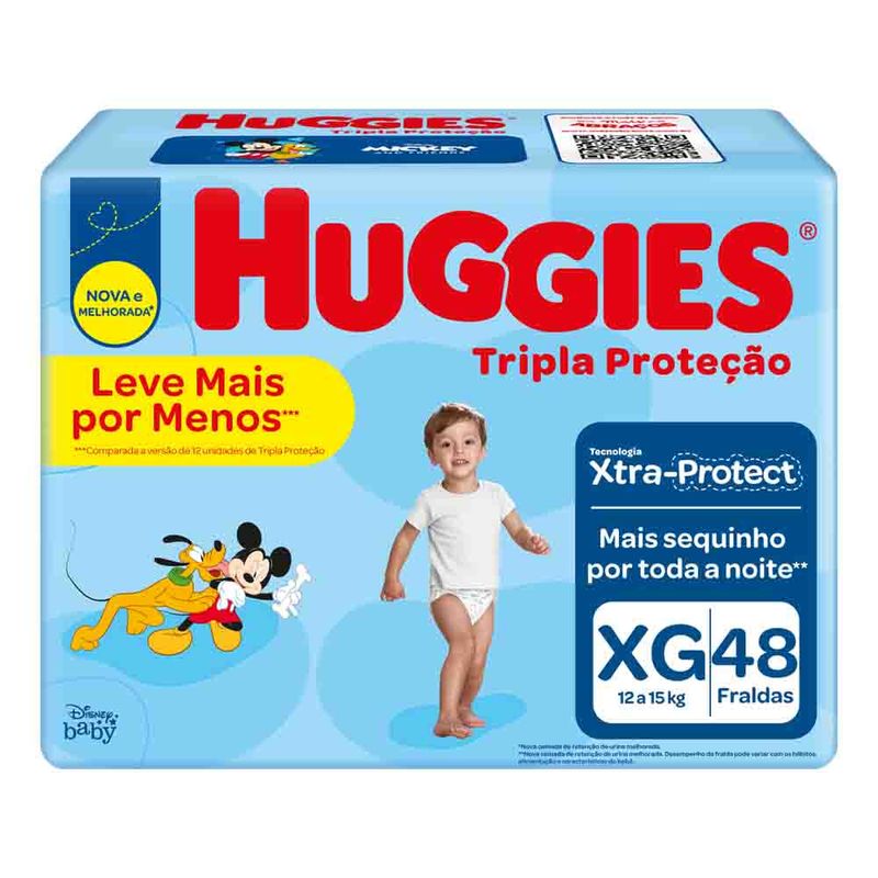FRALDA-HUGGIES-XG-48-UNID-TRIPLA-PROTECAO-LV-POR-7896007553167 FRALDA-HUGGIES-XG-48-UNID-TRIPLA-PROTECAO-LV-POR-7896007553167