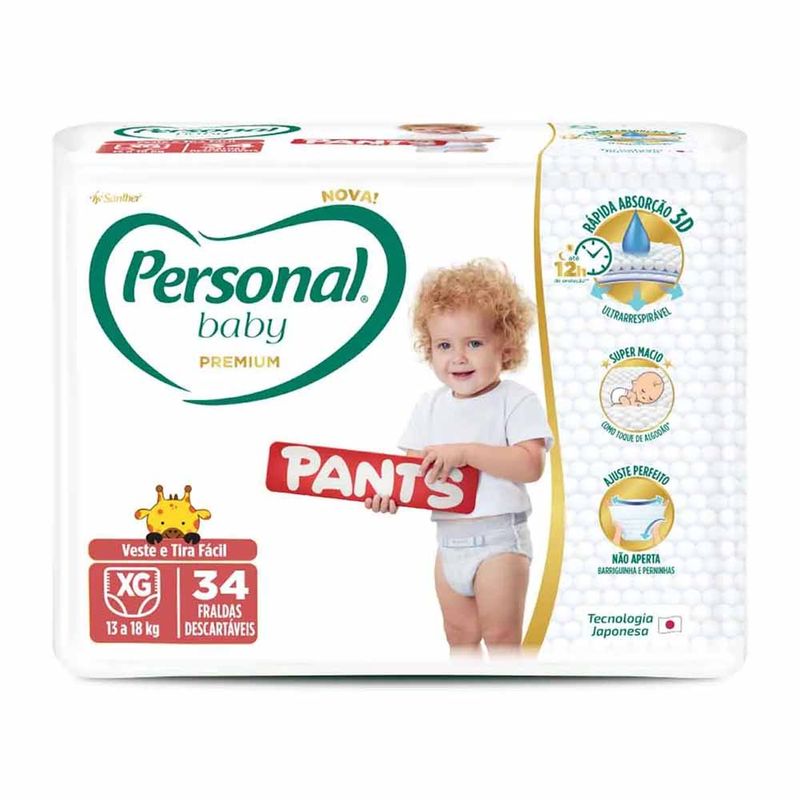 FRALDA-PERSONAL-BABY-PREMIUM-PANTS-MEGA-XG-34UNID-7896110011462