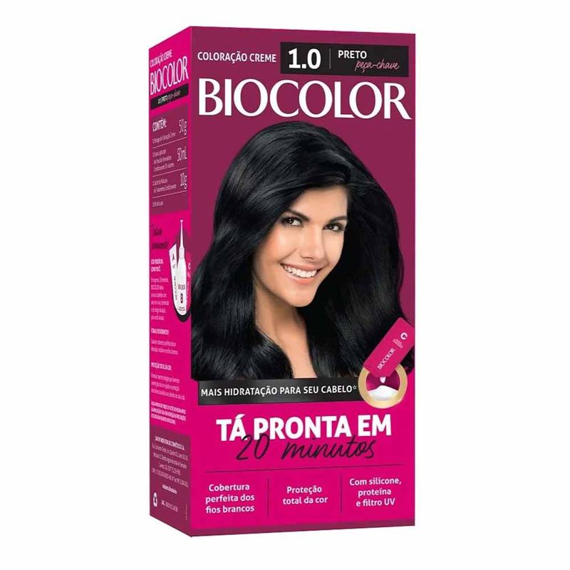 TINT BIOCOLOR 1.0 PRETO FUNDAMENTAL - alexfarma