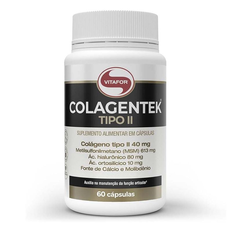 COLAGENTEK-TIPO-II-790MG-60CAPS-VITAFOR-7898665434321