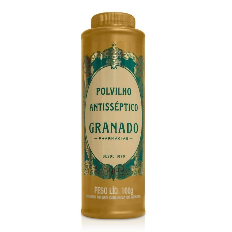 TALCO GRANADO POLVILHO ANTISSEPTICO 100GR