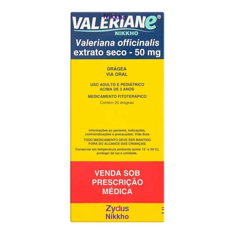 VALERIANE 50MG 20 DRG