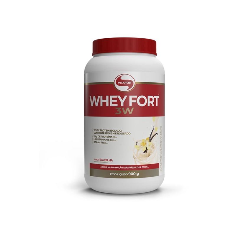 WHEY-FORT-3W-BAUNILHA-900G--VITAFOR-