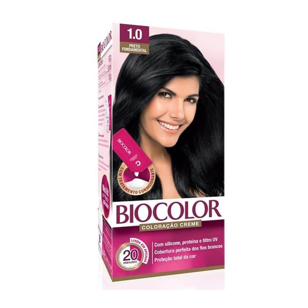 TINT BIOCOLOR 1.0 PRETO FUNDAMENTAL - alexfarma