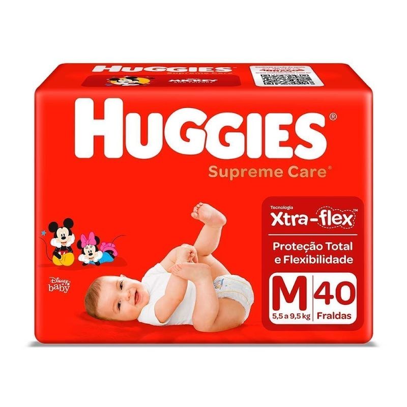 FRALDA-HUGGIES-SUPREME-CARE-M-40UNID-MEGA