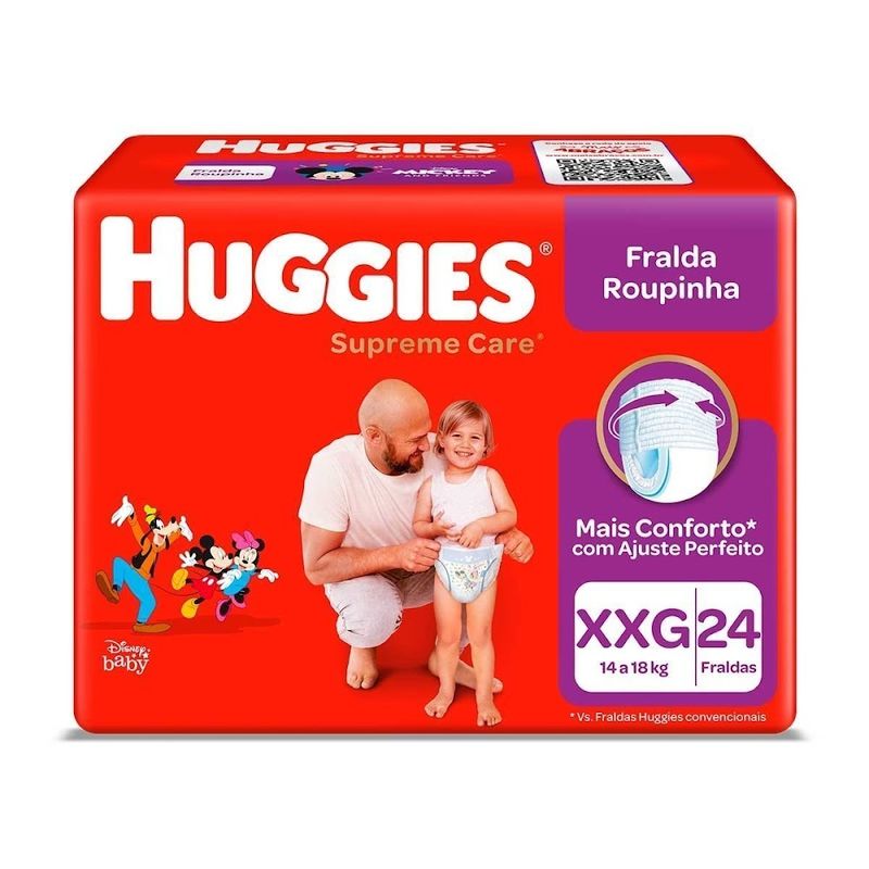 FRALDA-HUGGIES-ROUPINHA-SUPREME-CARE-XXG-24UNID