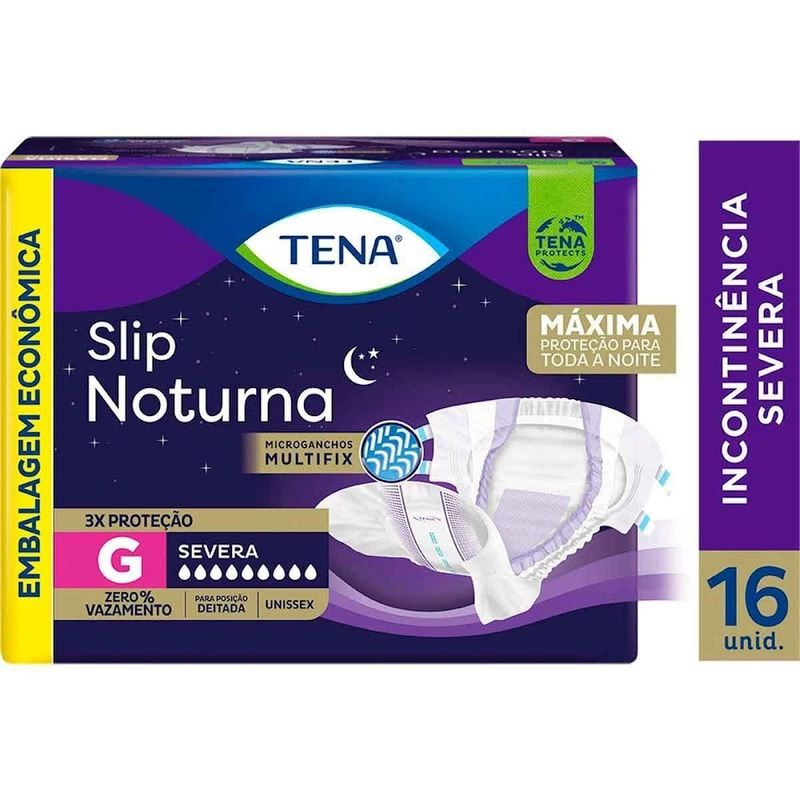 FRALDA-TENA-SLIP-NOTURNA-UNISSEX-G-16UNID