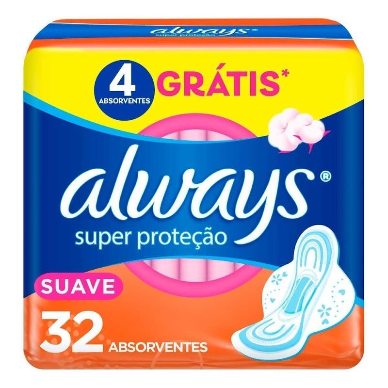 ABS-ALWAYS-SUAVE-CABAS-32-UNID-C4GRATIS