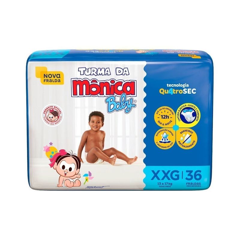 FRALDA-TURMA-DA-MONICA-BABY-MEGA-XXG-36-UNID