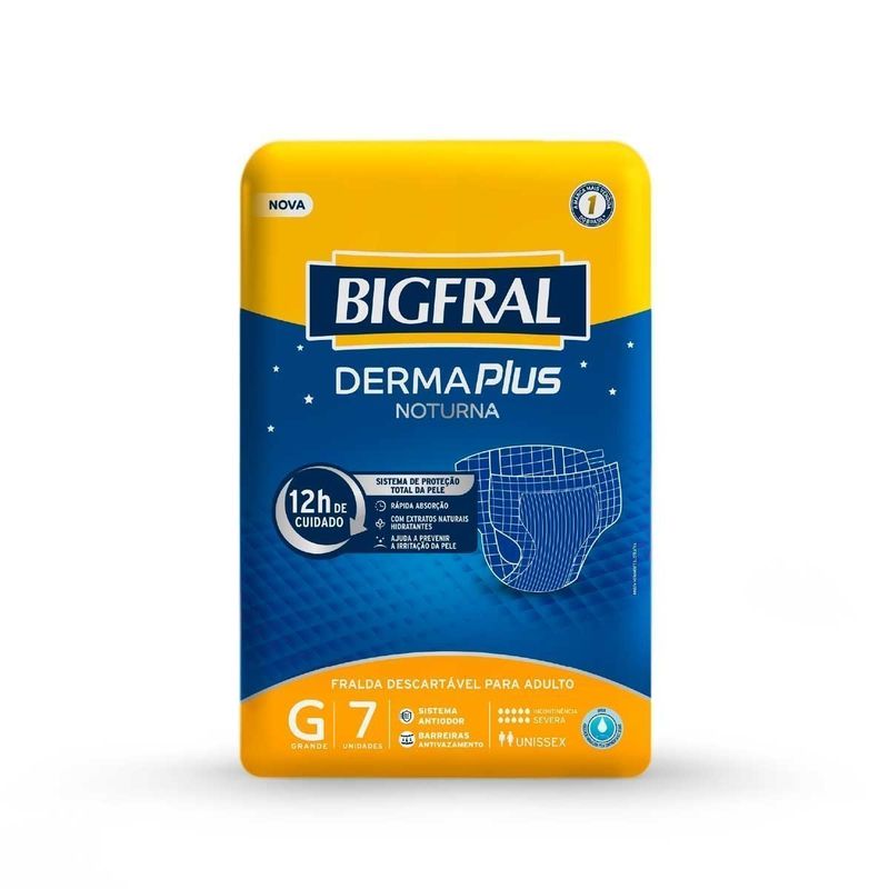 FRALDA BIGFRAL NOTURNA PLUS G 7UND