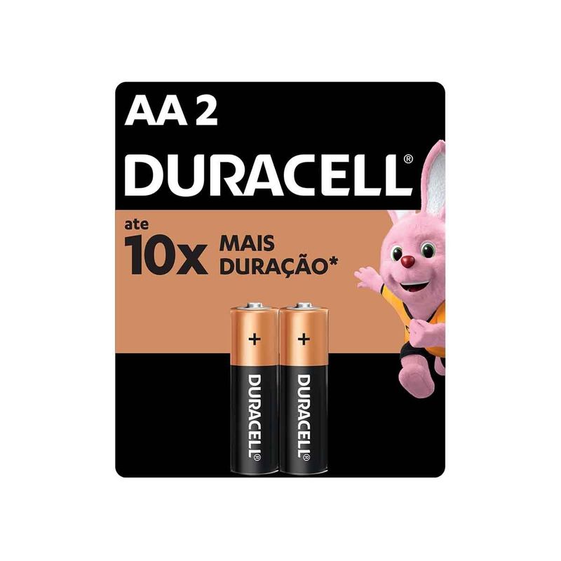PILHA DURACELL ALCALINA AA PQ COM 2 UNID PILHA DURACELL AA C/2UND