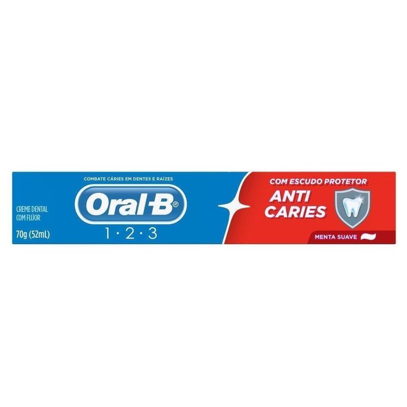 CR DENTAL ORAL-B ANTI CARIES 1.2.3 MENTA SUAVE CR DENTAL ORAL-B ANTI CARIES 1.2.3 MENTA SUAVE