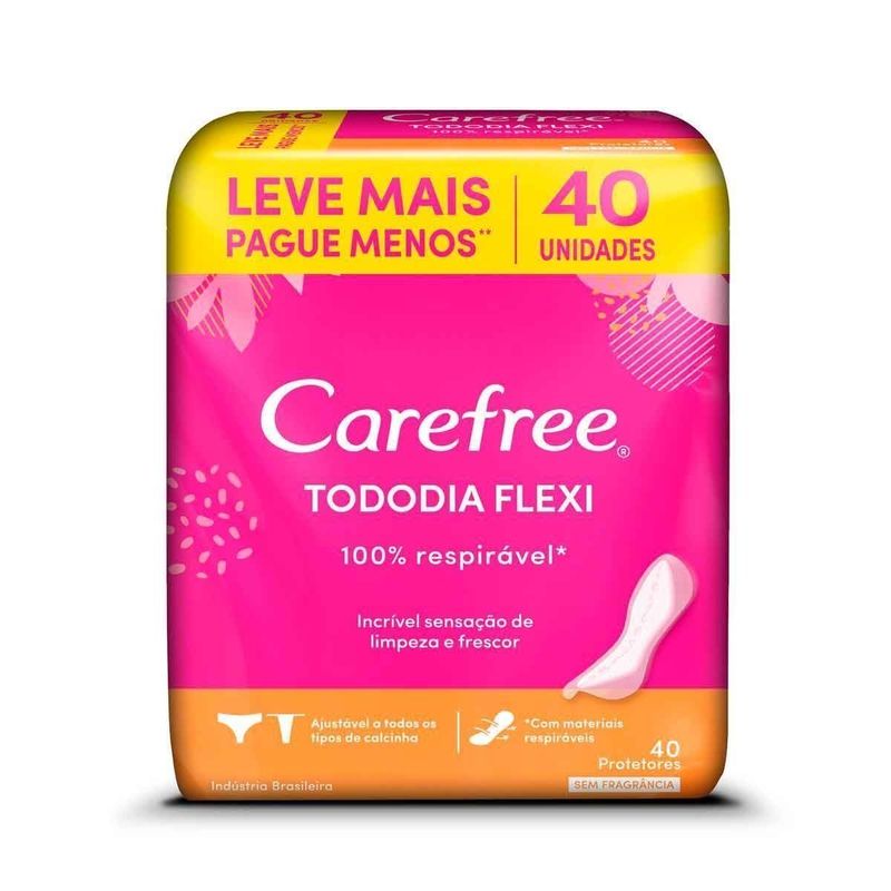ABS DIARIO CAREFREE FLEX S/FRAGANCIA 40UND