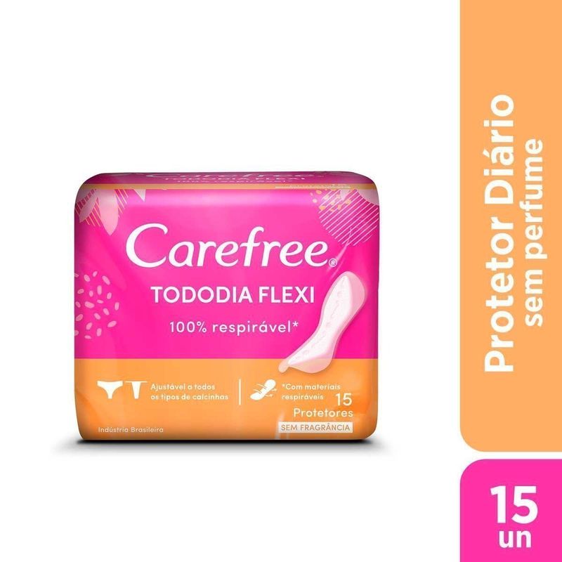ABS DIARIO CAREFREE FLEX S/FRAGANCIA 15UND