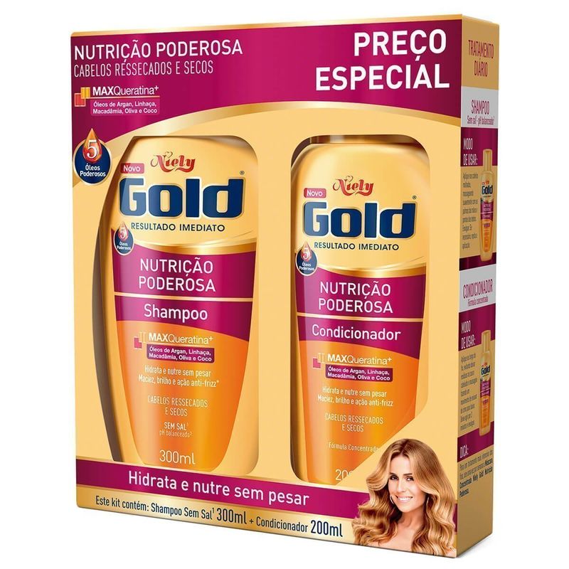 KIT NIELY GOLD SH+COND NUTRICAO PODEROSA