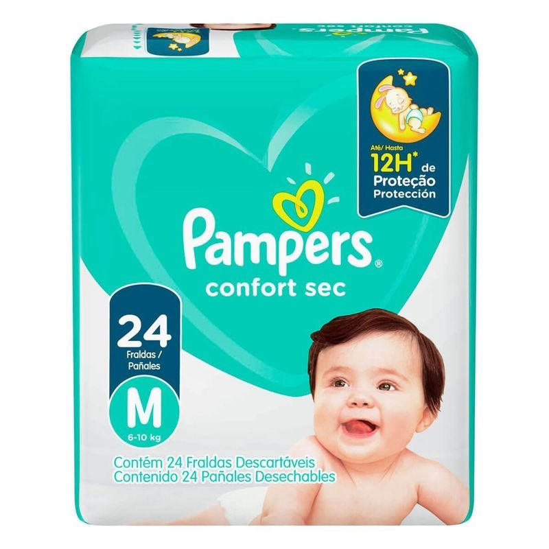 FRALDA PAMPERS CONFORTSEC M 24UN FRALDA PAMPERS CONFORTSEC MD C/24 FRALDA PAMPERS CONFORTSEC M 24UN FRALDA PAMPERS CONFORTSEC MD C/24