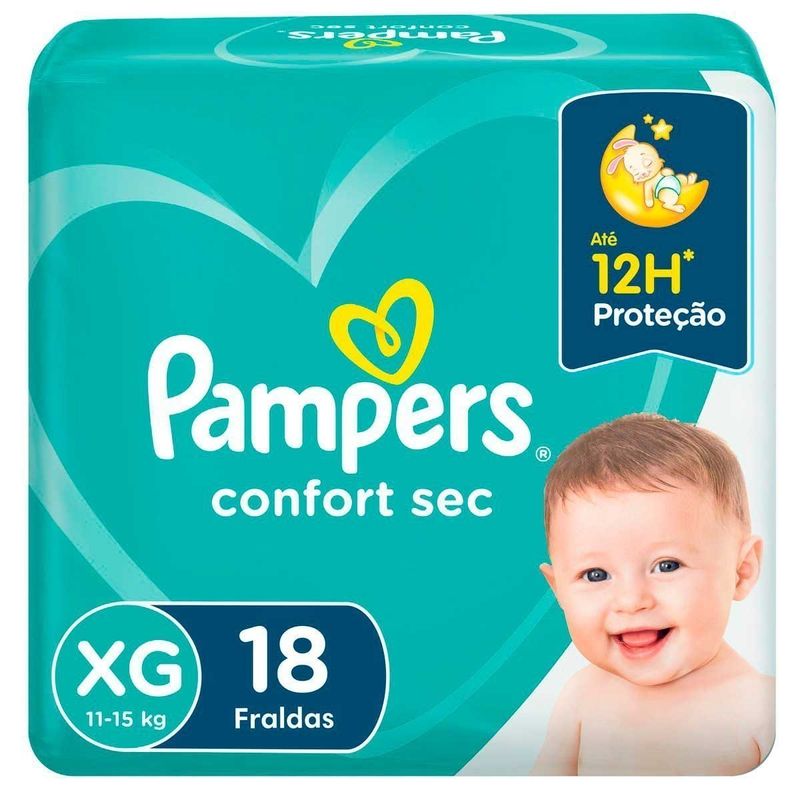 FRALDA PAMPERS CONFORTSEC XG C/18 FRALDA PAMPERS CONFORTSEC XG C/18