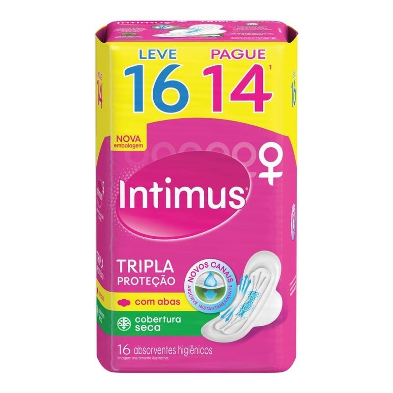 ABS INTIMUS GEL C/ABAS SECA LV 16PG14 1UND ABS INTIMUS GEL C/ABAS SECA LV 16PG14 1UND