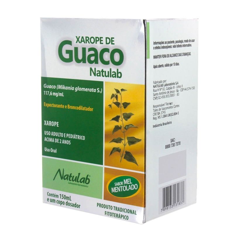 XAROPE DE GUACO NATULAB 150ML
