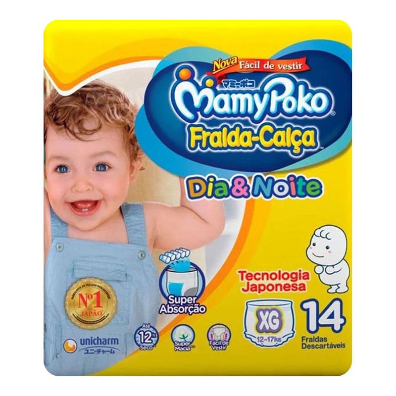 FRALDA MAMYPOKO CALCA DIA&NOITE XG 14UND FRALDA MAMYPOKO CALCA DIA&NOITE XG 14UND