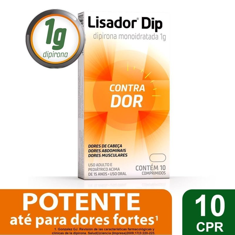 LISADOR DIP C/ 10 COMPRIMIDOS LISADOR DIP C/ 10 COMPRIMIDOS