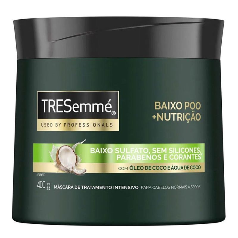 CR TRAT TRESEMME BAIXO POO OLEO COCO 400ML CR TRAT TRESEMME BAIXO POO OLEO COCO 400ML