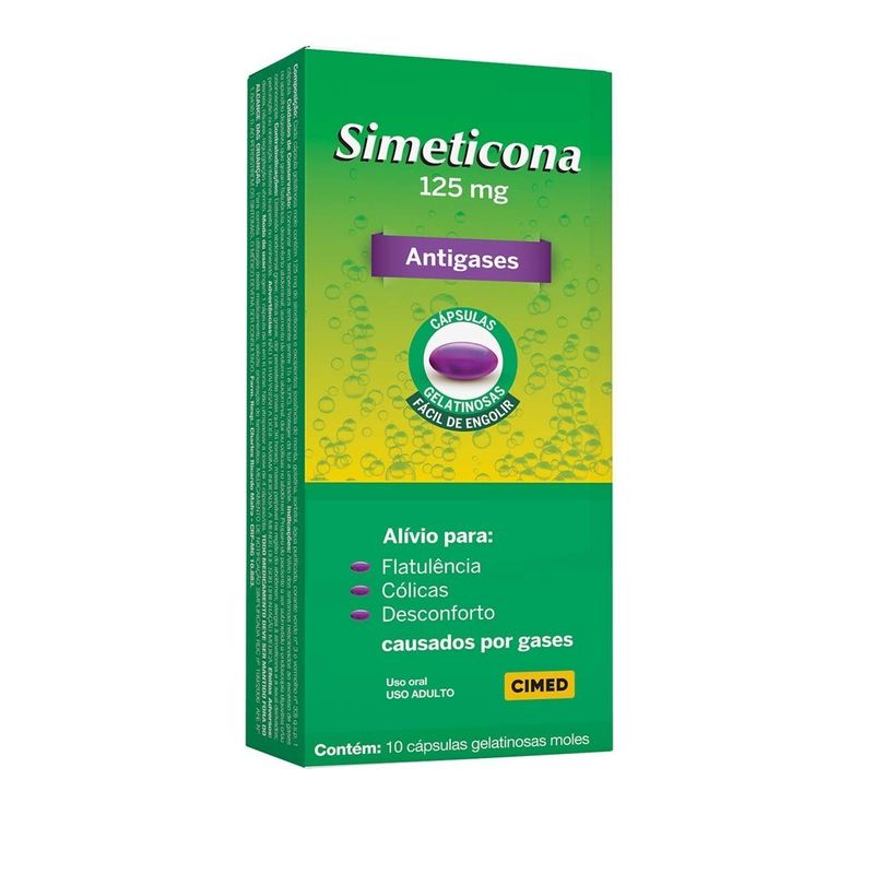 SIMETICONA 125MG C/ 10 CAP CIMED
