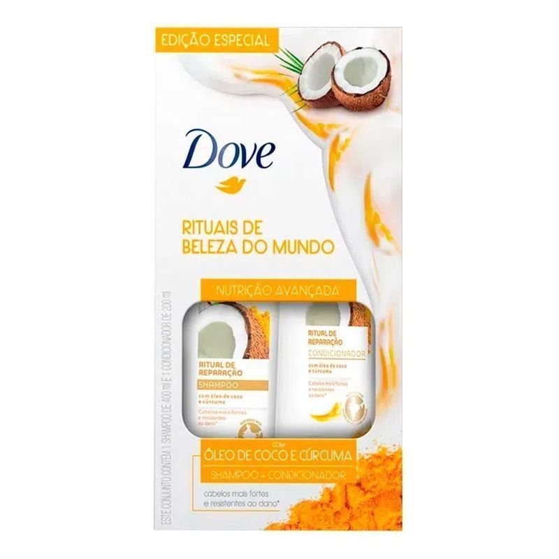 KIT DOVE RITUAL DE REPARACAO SH 400ML E COND 200ML