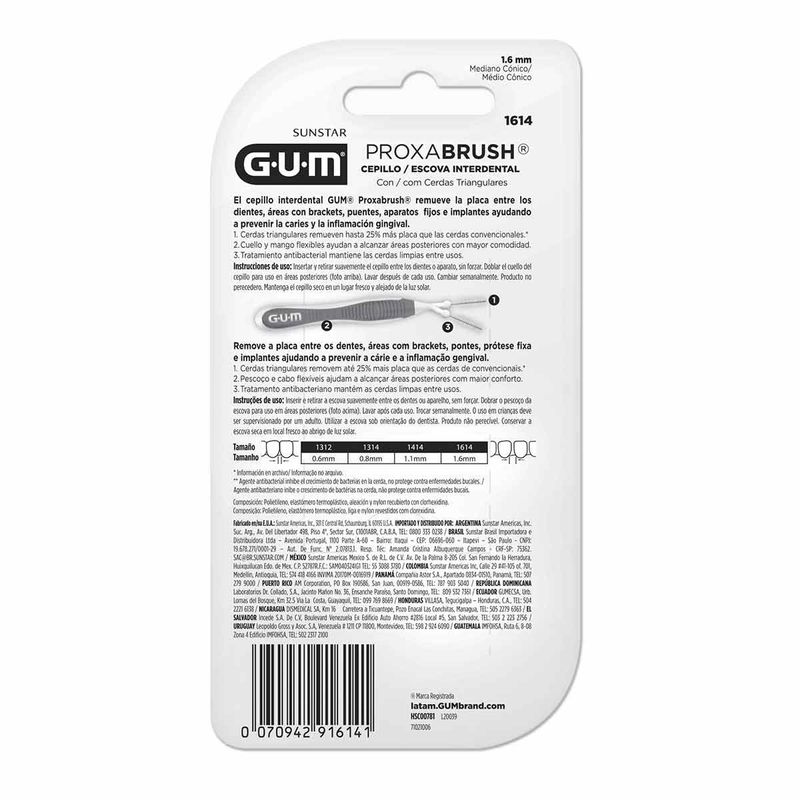 ESC DENTAL GUM INTERDENTAL 1.6MM REF:1314