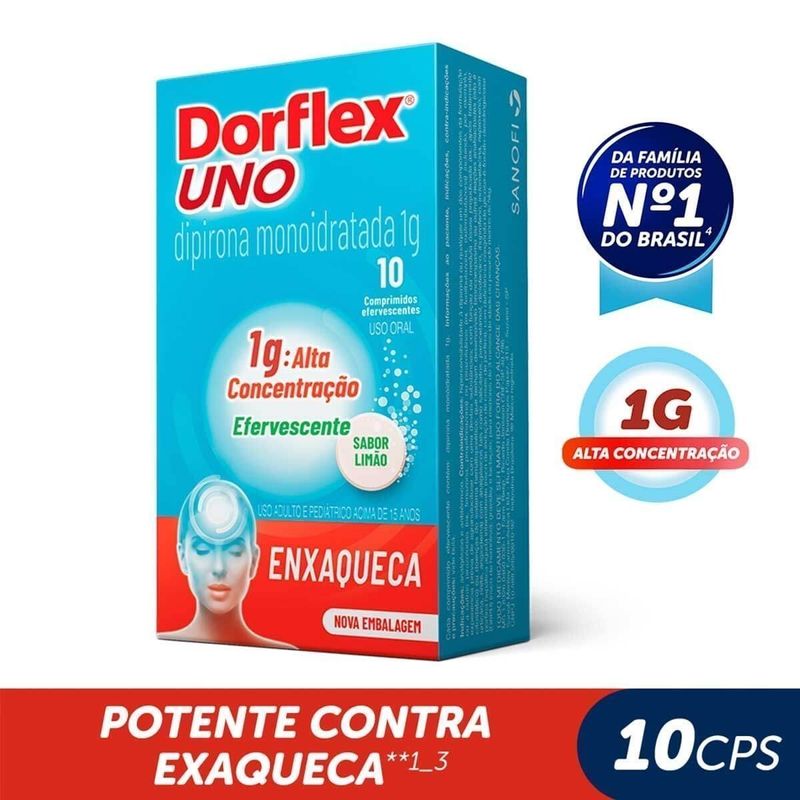 DORFLEX UNO 1G C/10 COMP EFERV DORFLEX UNO 1G C/10 COMP EFERV