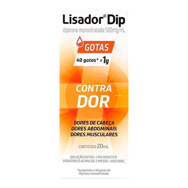LISADOR DIP 500MG/ML GTS 20ML LISADOR DIP 500MG/ML GTS 20ML