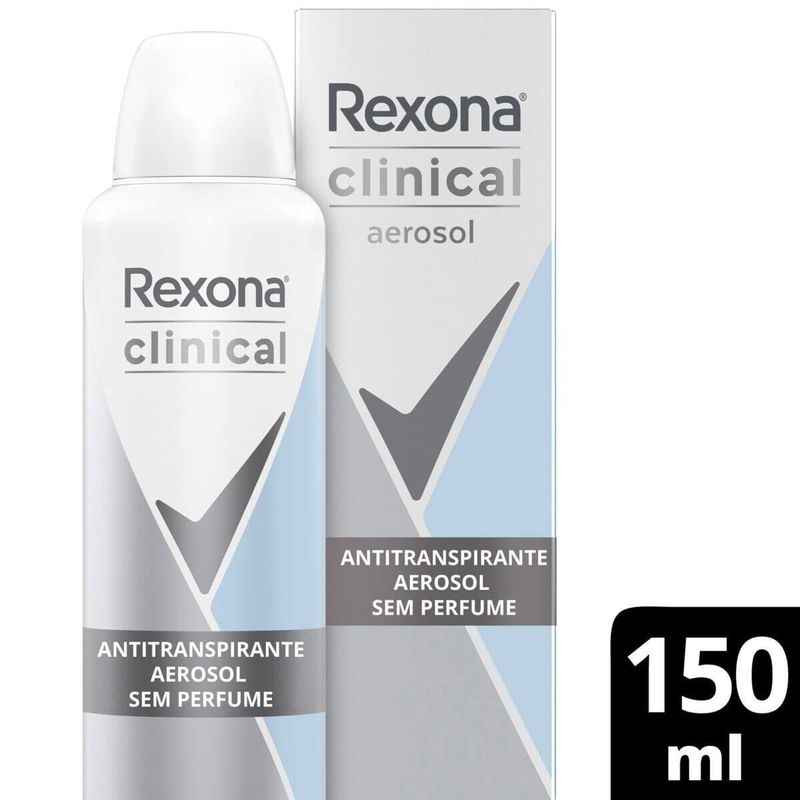DES AERO REXONA CLINICAL S/PERFUME 150 ML