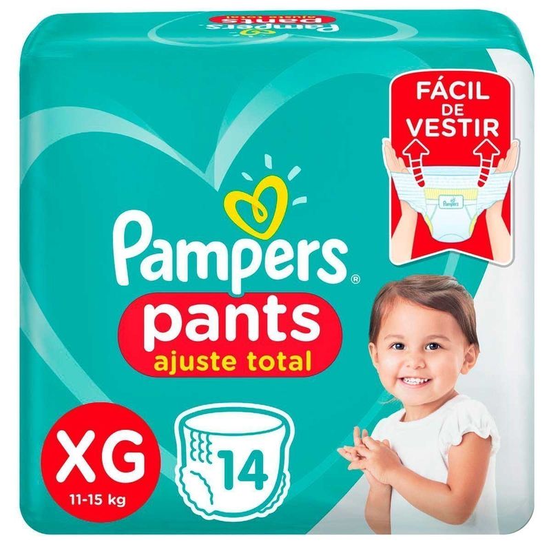 FRALDA PAMPERS PANTS XG 14UN FRALDA PAMPERS PANTS XG 14UN