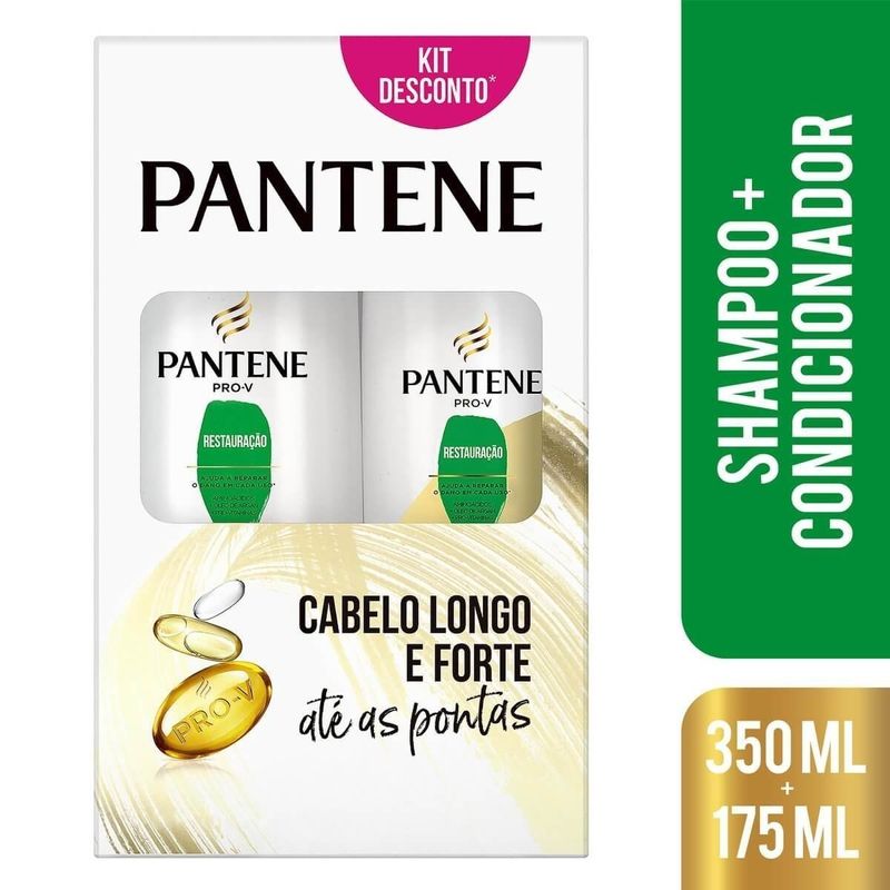 KIT PANTENE SH 350+COND 175ML RESTAURAÇAO KIT PANTENE SH 350+COND 175ML RESTAURAÇÃO