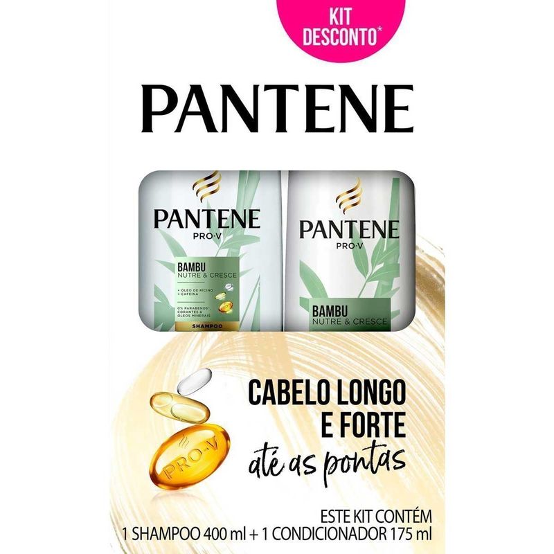 KIT PANTENE SH 400+COND 175ML BAMBU