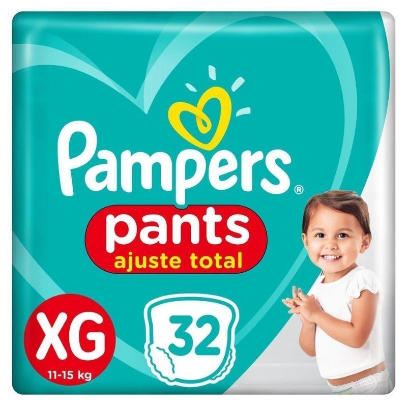 FRALDA PAMPERS PANTS MEGA XG 32 UND FRALDA PAMPERS PANTS MEGA XG 32 UND