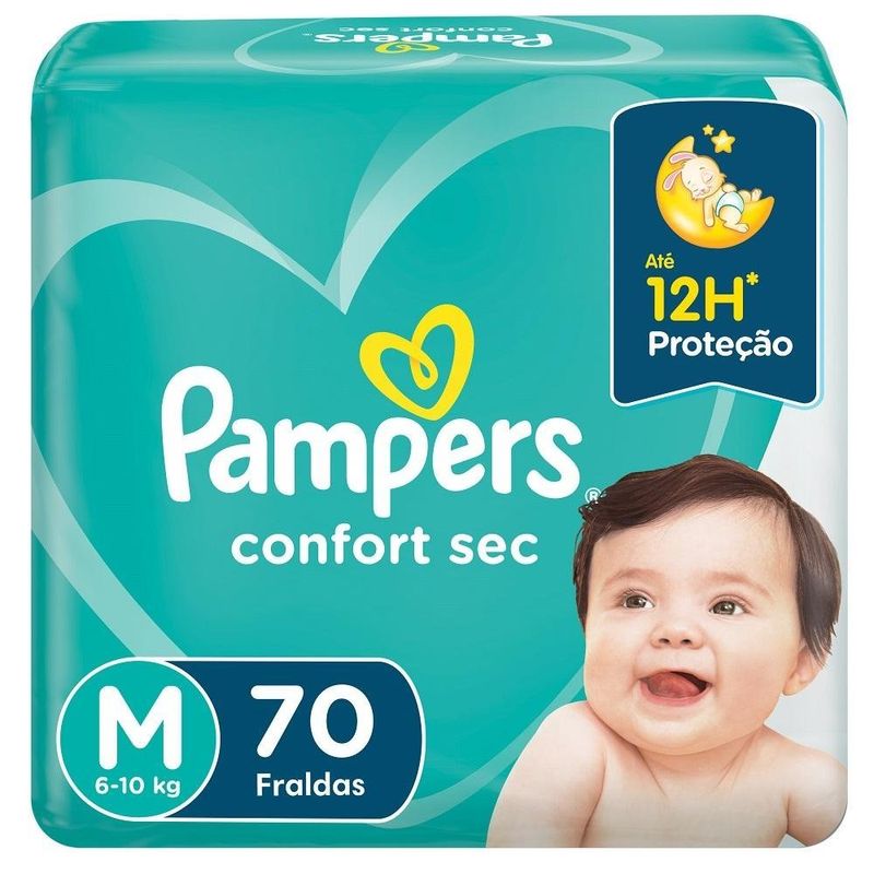 FRALDA PAMPERS CONFORTSEC 70UND M MEGA FRALDA PAMPERS CONFORTSEC 70UND M MEGA